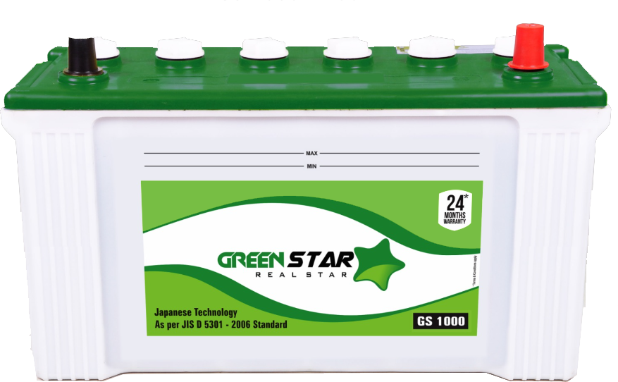 Green Star GS1000 maintenance free automotive battery